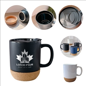 Ceramic Coffee Mug With Cork Base